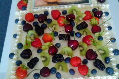 Fototorte mit Obst